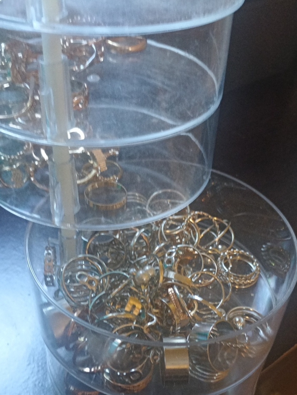 Stackable Rings -  Gold Finish Women's